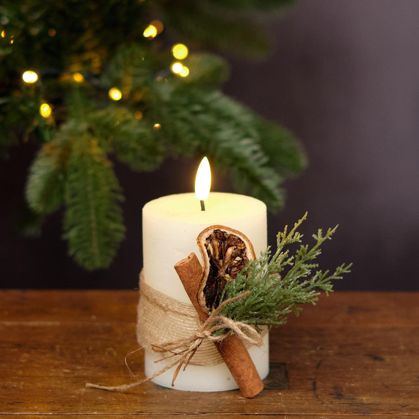 Light Up Festive 1 Wick Candle