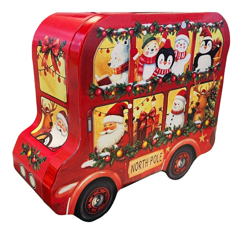 Christmas Bus Biscuit Tin (250g)