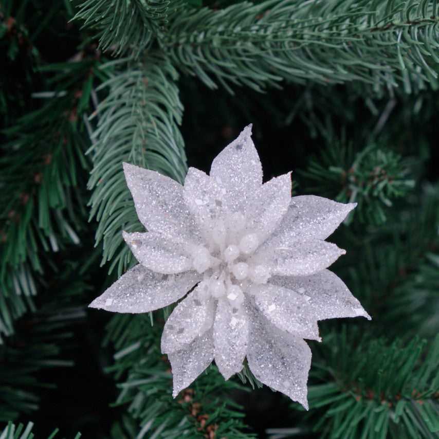 Mini Poinsettia Clip-On