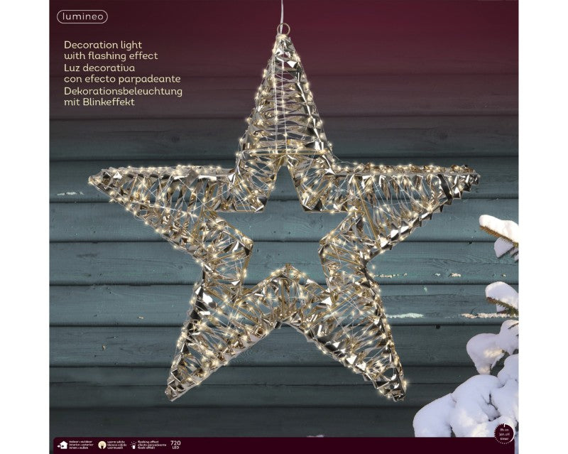 Gold Micro LED Star