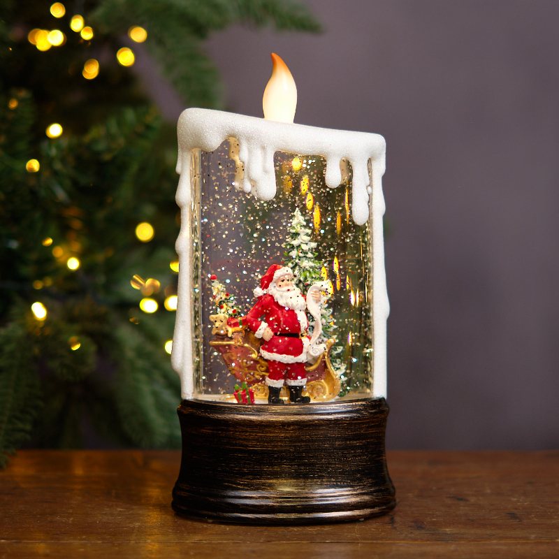Santa Candle Water Spinner