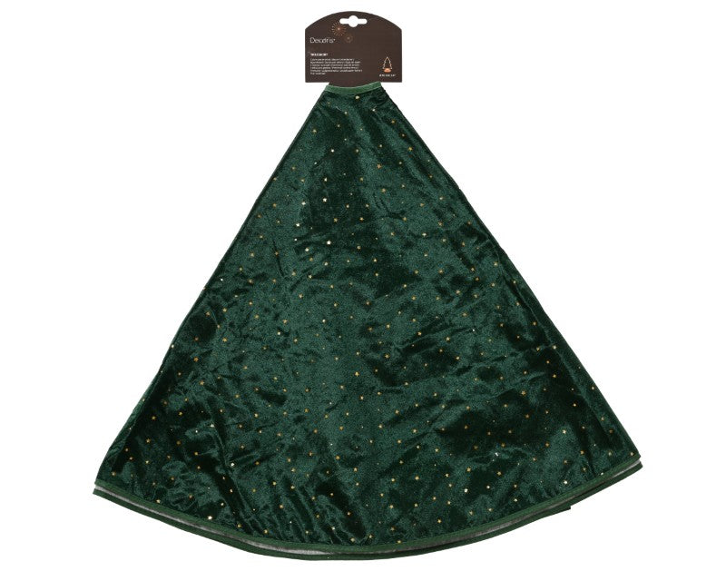 Green Velvet Christmas Tree Skirt
