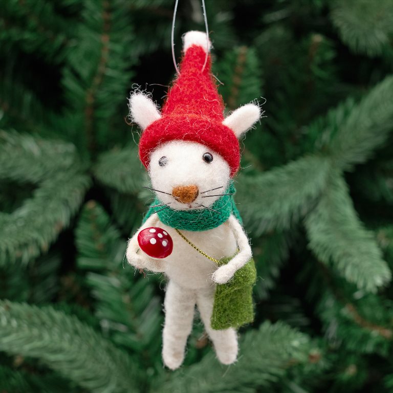 Novelty Mouse Santa Hat