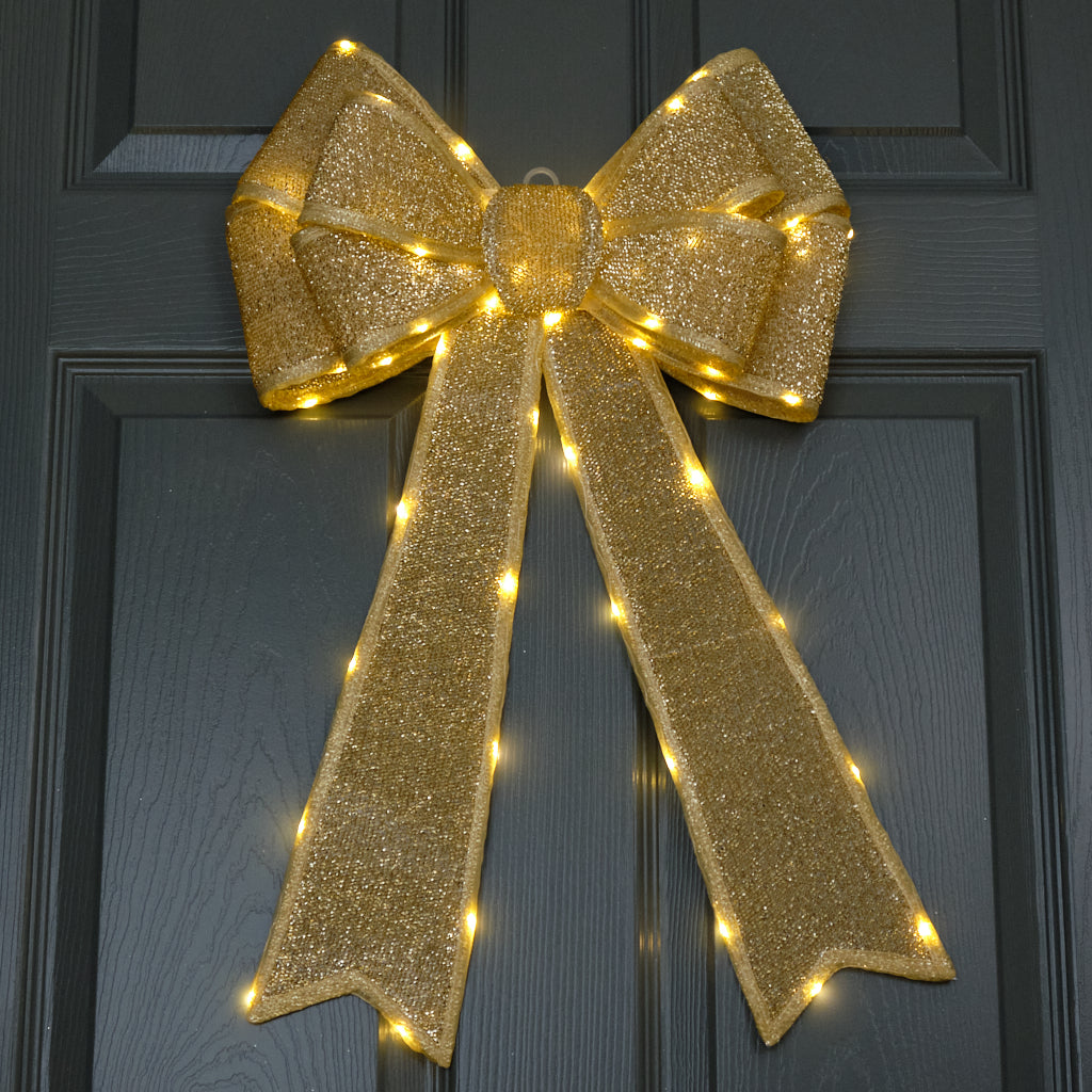 Outdoor-Indoor Light Up Bow