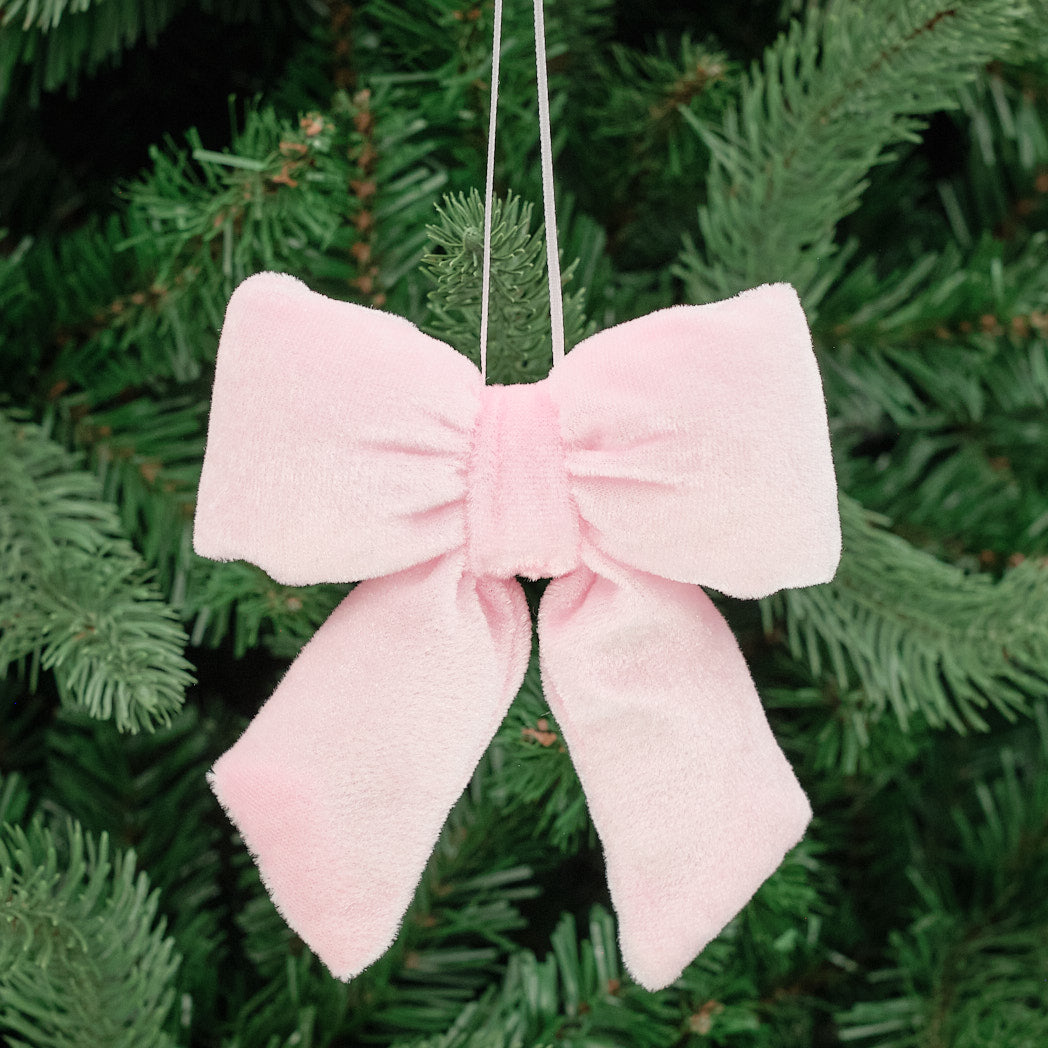 Small Pink Plush Bow Decoration