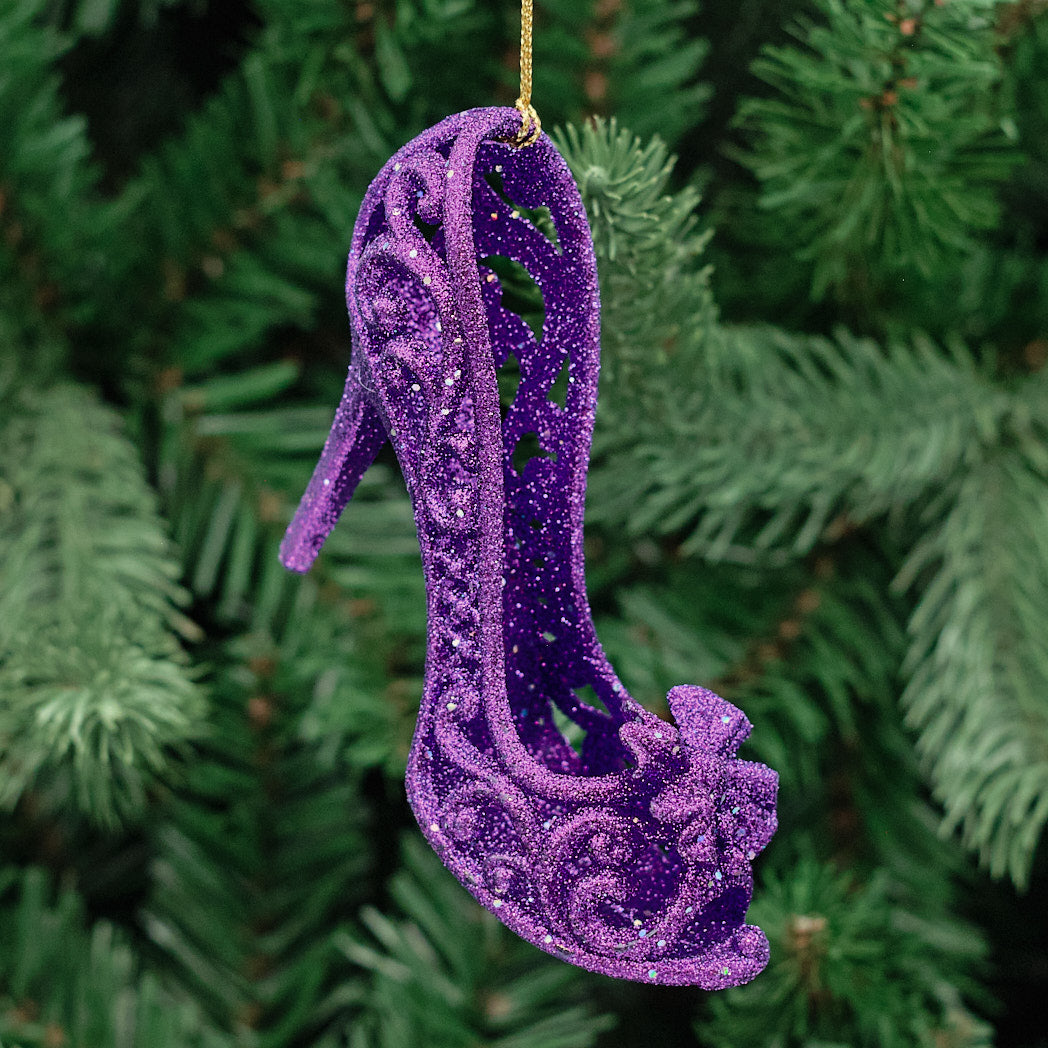 Purple Acrylic Filigree Stiletto Decoration