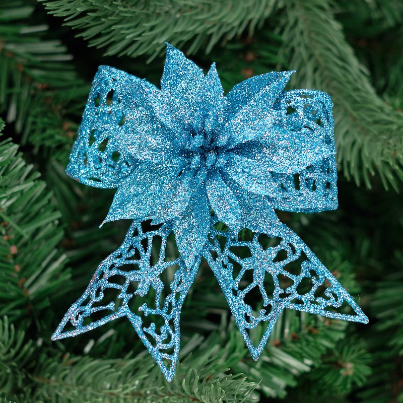 Poinsettia Bow Cip-On