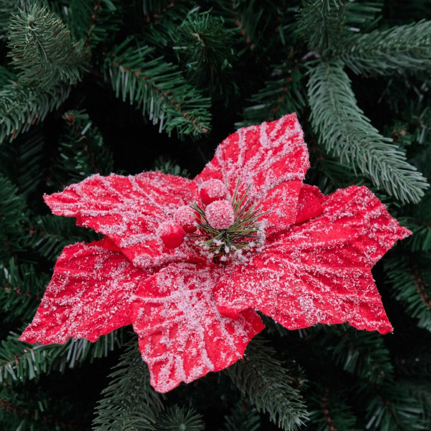 Fold Out Snowy Poinsettia