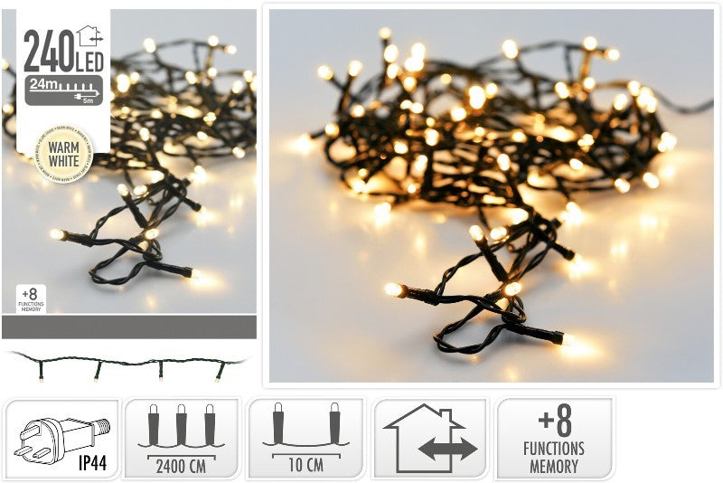 Outdoor/Indoor Cable 240 LED Lights